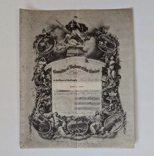 Antique Committee of Vigilance of San Francisco Membership Certificate On Vellum picture