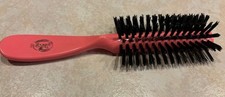 Vintage Goody Hair Brush Pink Nylon Bristle 8” 7 Row Round picture
