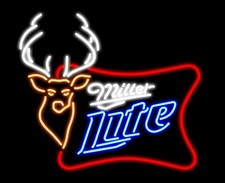 Deer Beer High Life Beer Flex LED Neon Sign Light Lamp Bar Club 24