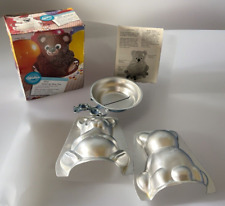 Wilton Mini Stand-up Bear Pan Vintage 1997 Aluminum 5 Inch Height Boxed Kids picture
