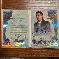 Leaf 2024 History Book Pop Culture Ch.1 Al Pacino Auto A-AP1 1/1 picture