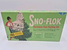 Vintage Sno Flok Christmas Tree Flocking kit 1960s Complete Unused picture