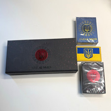 Clear Skies Ukrainian box set + 2 decks red & blue, patch and cartridge  picture