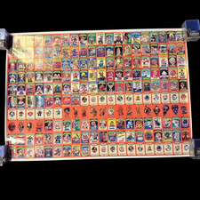 GARBAGE PAIL KIDS ARGENTINA BASURITAS & MONSTERS UNCUT SHEET RED VARIANT 2001 picture