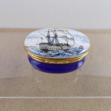 Halcyon Days Enamels The Victory Ship Box Admiral Lord Nelson Flagship picture