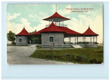 c1910 Shelter House, Garfield Park, Marion County, Indianapolis, IN Postcard picture