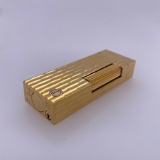 Vintage Gold Bamboo Rollagas Dunhill Lighter picture