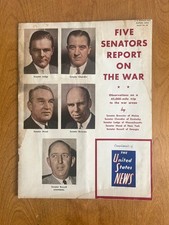THE UNITED STATES NEWS 1943 FIVE SENATORS REPORT ON THE WAR picture
