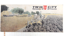TWIN CITY KEROSENE 12 20 TRACTOR SALES BROCHURE, 24 PAGES, CA. 1920'S, MPLS. MN. picture