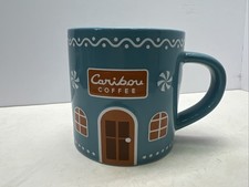 Caribou Coffee 14 Oz Ceramic Mug Gingerbread House picture