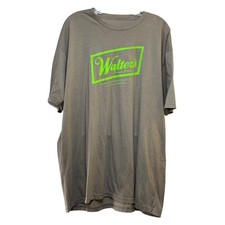 Walter’s Premium Pilsener Beer T-Shirt Men's 2XL Gray Green Northwoods Brewing picture