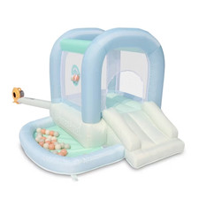 Bounceland Mini Inflatable Bounce House with Ball Pit - Pastel Mist picture
