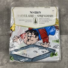 vintage LAUREL AND HARDY Single Flat Sheet bed sheet Marvelaire by Springmaid picture