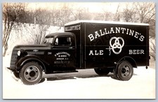 K11/ Newark New Jersey RPPC Postcard c1940s Ballantines Brewery Truck 257 picture