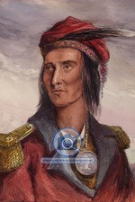 CHIEF TECUMSEH SHAWNEE WARRIOR NATIVE AMERICAN LEADER 1868 4X6 PHOTO picture