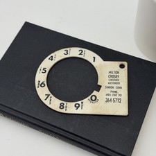 Vintage Milton Crosby Livestock Auctioneer Rotary Phone Dial Plate Sharon CT picture
