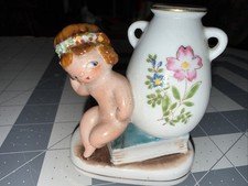 Vintage Mocco Bathing Beauty with Book and Urn Vase Made in Occupied Japan 3.5” picture