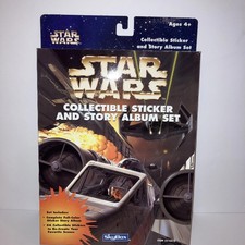 VINTAGE 1996 STAR WARS STICKER & ALBUM SET SEALED IN ORIGINAL BOX Skybox “LOOK” picture