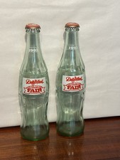 Vintage 1993 Coca Cola Coke Dollywood Country Fair Glass Bottles Lot of 2 picture