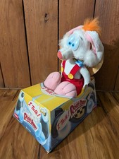 Vintage Playskool Who Framed Roger Rabbit Plush in Cab Car Box Benny 1988  picture