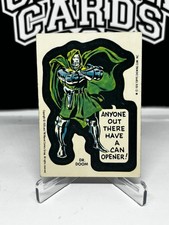 1976 Topps Marvel DR. DOOM Blue Back Peel UK Version RARE ONLY ONE AROUND  picture