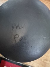 6.5” Maria Martinez Marie San Ildefonso Black Pottery Plate (A3) picture
