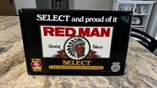 Red Man Select Chewing Tobacco Collectable Metal Sign 1996  (NOS) picture