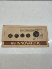 VTG 60s Ford Motor Co Promotional Buttons (5) Model T, 1965 Mustang, 1955 Tbird picture