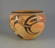 Laura Chapella Tomosie 1907-1981- Old Vintage Hopi Pot-7 1/2
