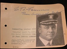 AUTOGRAPH --Rear Admiral Edward Blaine Fenner picture