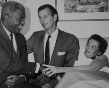 American former baseball player Jackie Robinson of Brooklyn Dodger- Old Photo 14 picture