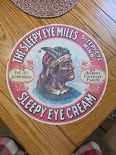 Old RARE, Sleepy Eye Mills, Patent FLOUR Label, Sleepy Eye Cream 16