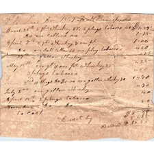 1847 Handwritten Receipt Eli Lee to N. Bransford Westover Covington Co AL AD6 picture