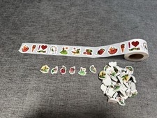 The Very Hungry Caterpillar Eric Carle Sticker Roll New 100+ /Erasers 30+ NEW picture