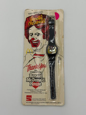 THE OFFICIAL RONALD MCDONALD WATCH 1984 BLACK BAND VINTAGE UNOPENED picture