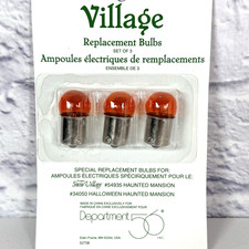 Dept 56 Replacement Orange Bulbs 52708 Haunted Mansion 54935 34050 New NOS 1 Pkg picture