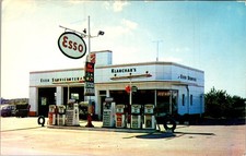 Klanchar's Esso Servicenter 505 Lincoln Highway Irwin PA Postcard 1950s picture