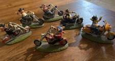 The Hamilton Collection Road Hog Collection 6 total figurines picture