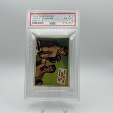 1954 Topps Scoops James Corbett John L Sullivan Defeated #71 PSA 6 picture
