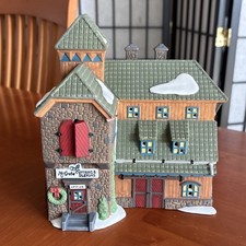 Dept 56 McGrebe Cutters & Sleighs 1991 New England Village w/box & Light picture