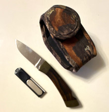 Edge Mark Adventurer 11-208 Fixed Blade Hunting Knife 440-C SS Drop Point Sheath picture