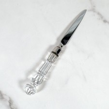 Vintage Waterford Crystal Letter Opener, WTO1, Cut Crystal Handle picture