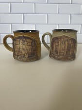 HAMPTON COURT PALACE 1980s Stoneware Mug - Stonebridge And London Pottery Cups picture