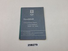 Warranty Booklet Simson Schwalbe-Star-Sperber 1970 IFA Combination GDR Old #25B279 picture