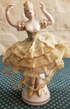 Vintage Ballet Dancer Bailarina Figurines Pink picture