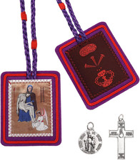 TALPGOD Purple Escapularios Catolicos Catholic Scapular Marie Julie Jahenny of B picture