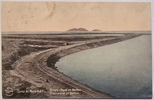 Vintage Postcard 1910 Panama Canal Balboa Breakwater Rail Canal Zone Stamp picture