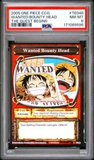 2005 SHONEN JUMP'S ONE PIECE CCG THE QUEST BEGINS WANTED BOUNTY HEAD PSA 8 picture