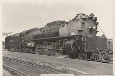 Vintage Photograph Union Pacific Steam Locomotive 829 Before A Run to Ogden 1940 picture