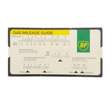 Vintage BP Gas Mileage Guide Slide Chart Calculator Petroliana Advertising picture
